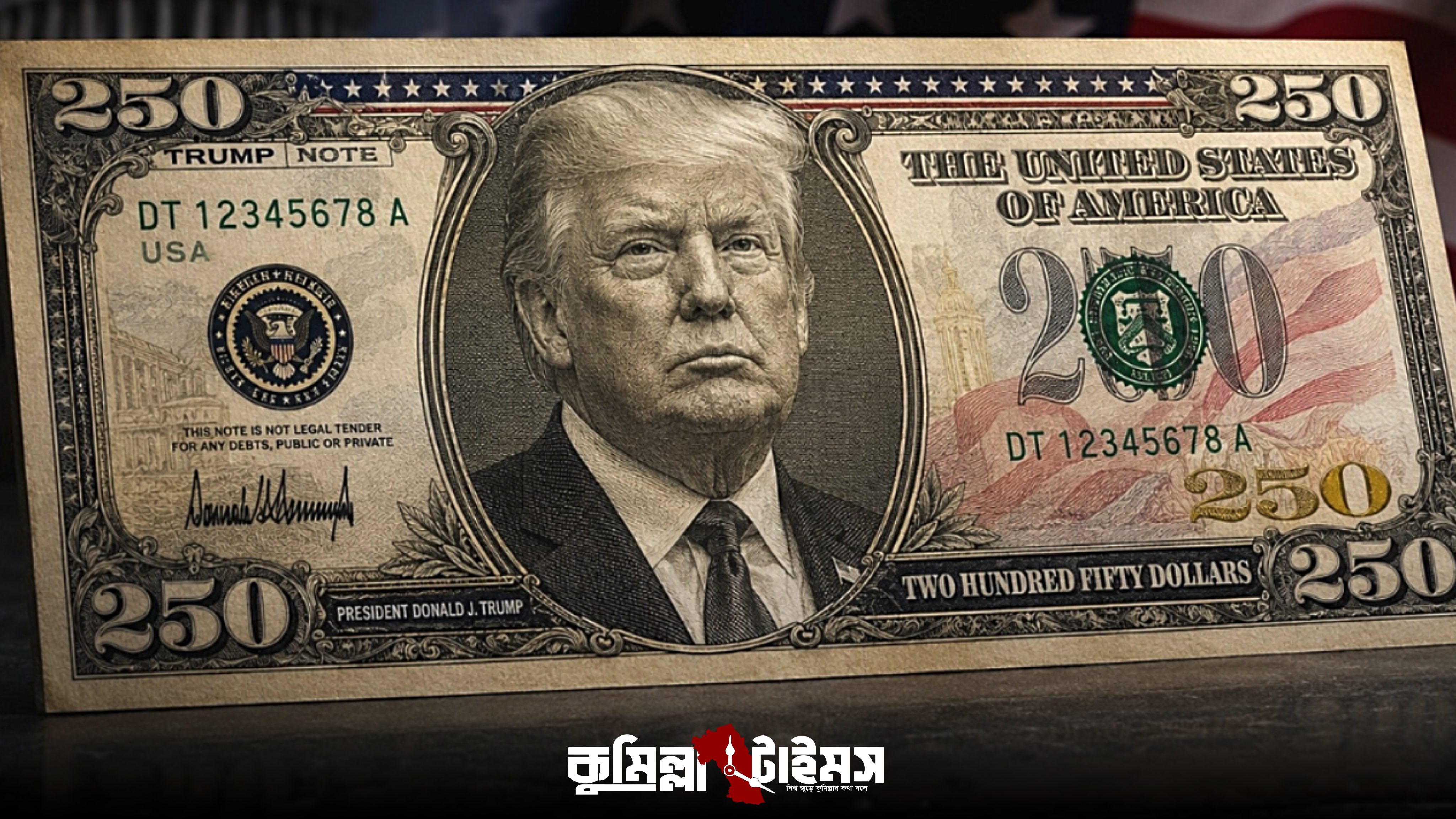 ট্রাম্পের ছবিসহ ২৫০ ডলারের নোট চালুর জন্য চাপ